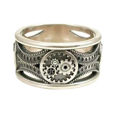 Gears design Steampunk ring