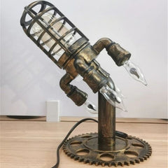Steampunk Rocket Lamp