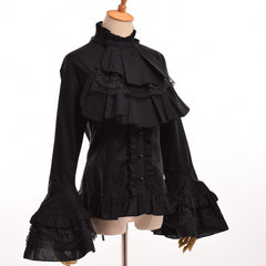 Ruffled gothic steampunk shirt