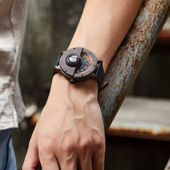 Steampunk semicircle watch