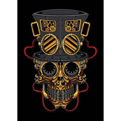 Steampunk skull wall art