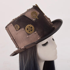 Steampunk-themed top hat