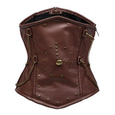 Underbust leather Steampunk corset