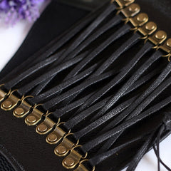 Wide Black Steampunk Waistband