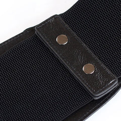 Wide Black Steampunk Waistband