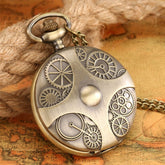 Steampunk pocket watch with gears
