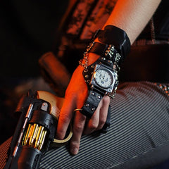 Steampunk-style watch