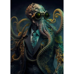Steampunk octopus wall art