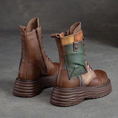 Retro Steampunk platform boots