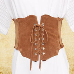 Suede Steampunk waistband