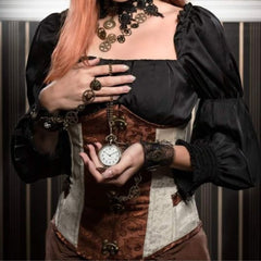 Steampunk underbust corset