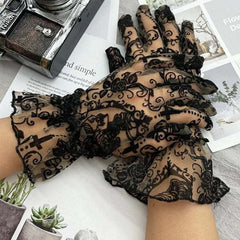 Old-fashioned steampunk gloves