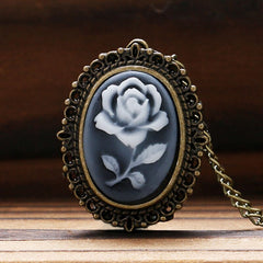 Victorian rose necklace