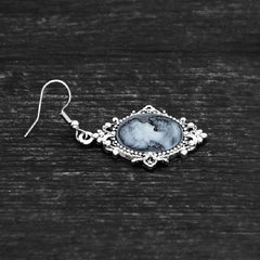 Steampunk cameo earrings