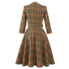 Vintage Tartan Steampunk dress