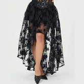 Vintage flowers steampunk skirt