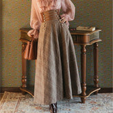 Vichy Steampunk skirt
