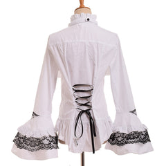 Ruffled gothic steampunk shirt
