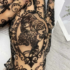 Old-fashioned steampunk gloves