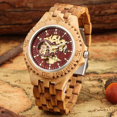 Wooden Steampunk watch