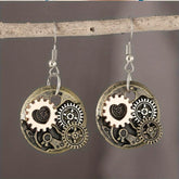 Watchcase Steampunk earrings
