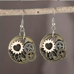 Watchcase Steampunk earrings