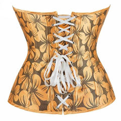 Golden Leaves Steampunk corset