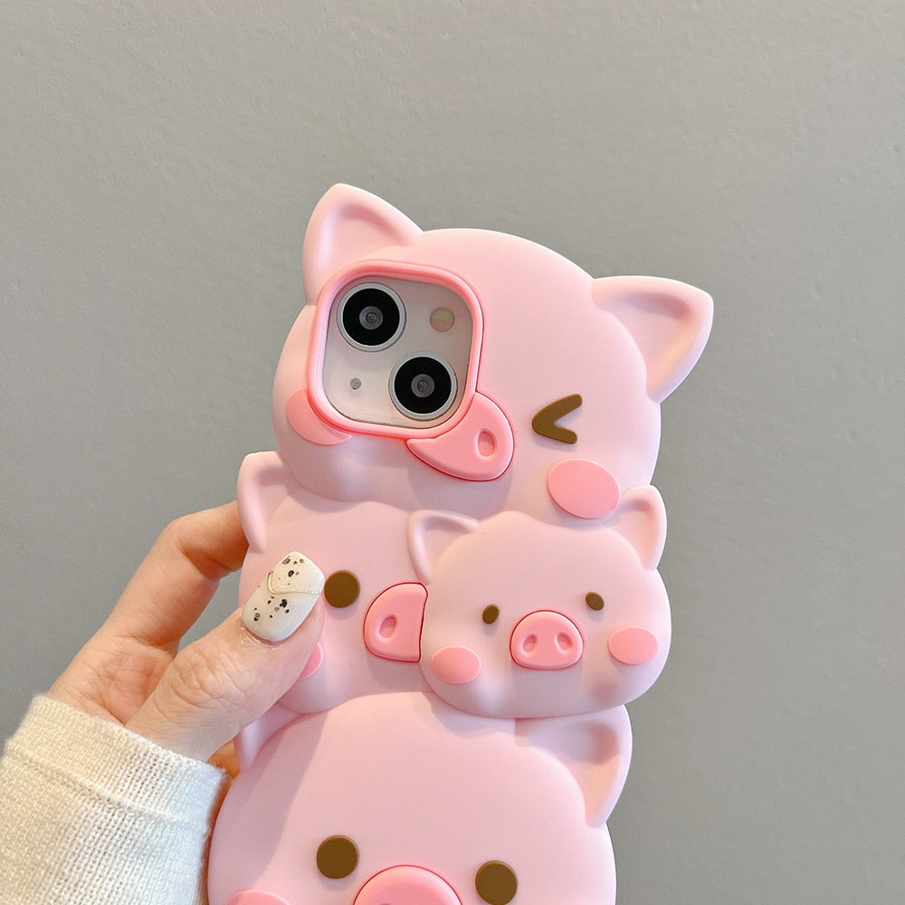 3D Piggy iPhone Case