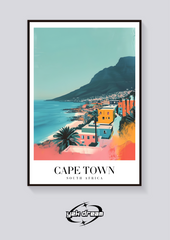 Cape Town Vintage Travel Poster