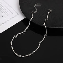 Connected Bones Metal Necklace