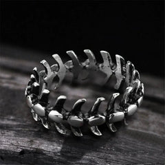 Vertebrae Band Ring