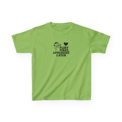 Flirt First, Apologise Later Graphic Baby Tee