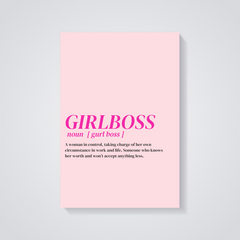 Girlboss Definition Poster