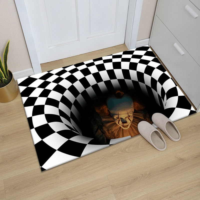 3D Visual Clown Door Mat