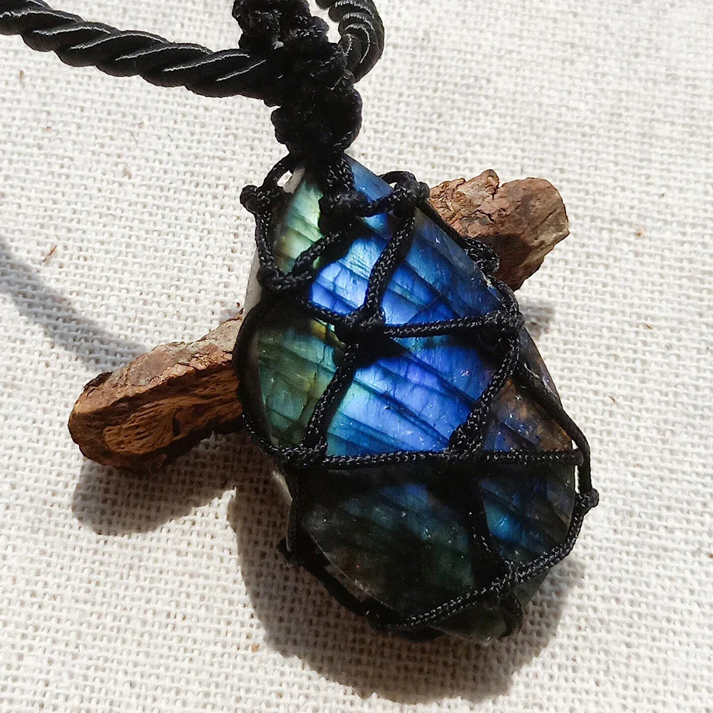 Natural Labradorite Moonstone Necklace