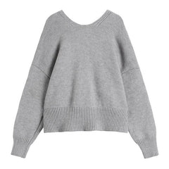 'Heart Attack' Grey Grunge Love Embroidery Sweater