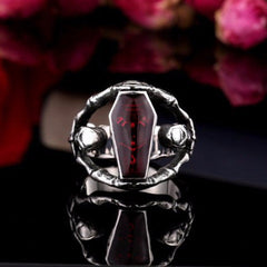 Undertaker Red Skull Ring