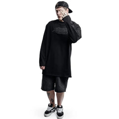 Y2K Satan Club Graphic Print Long Sleeve Top T-Shirt