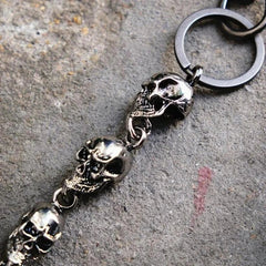 Gothic Punk Heavy Waist Skull Key Chain