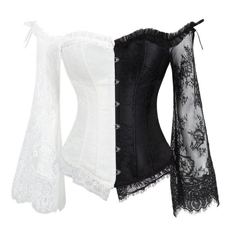 'Witchery' Black and white corset