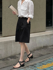 High Waist Y2K Bermuda Shorts