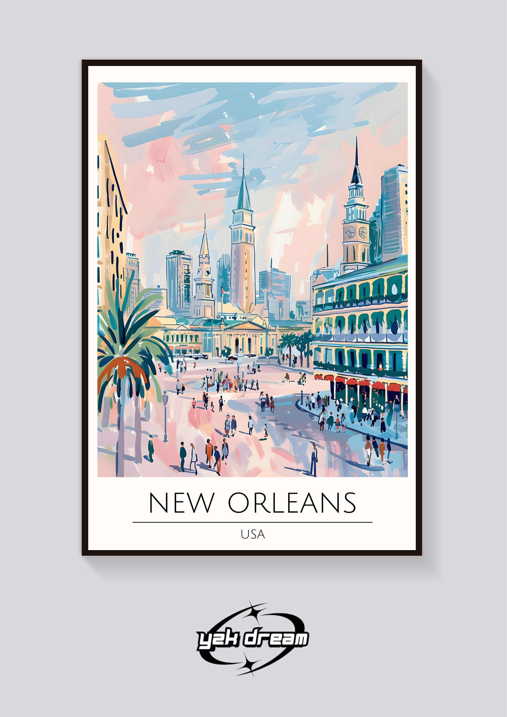 Jackson Square New Orleans Poster – Ellezy