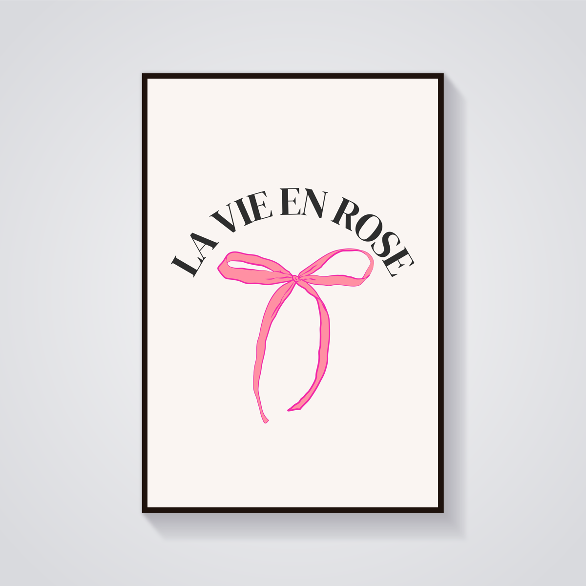 La Vie En Rose Bow Poster
