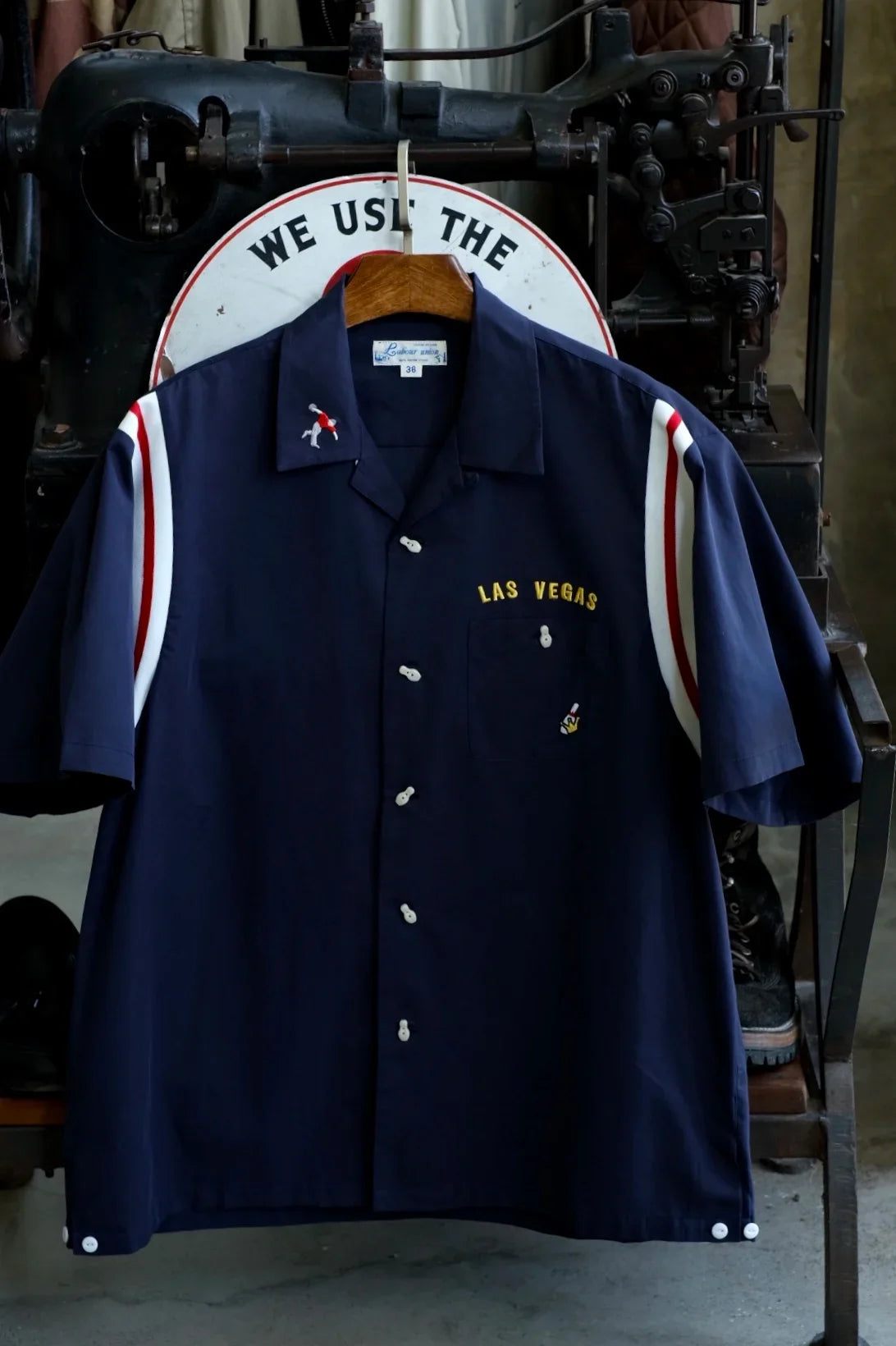 Las Vegas Embroidered Y2K Bowling Work Shirt