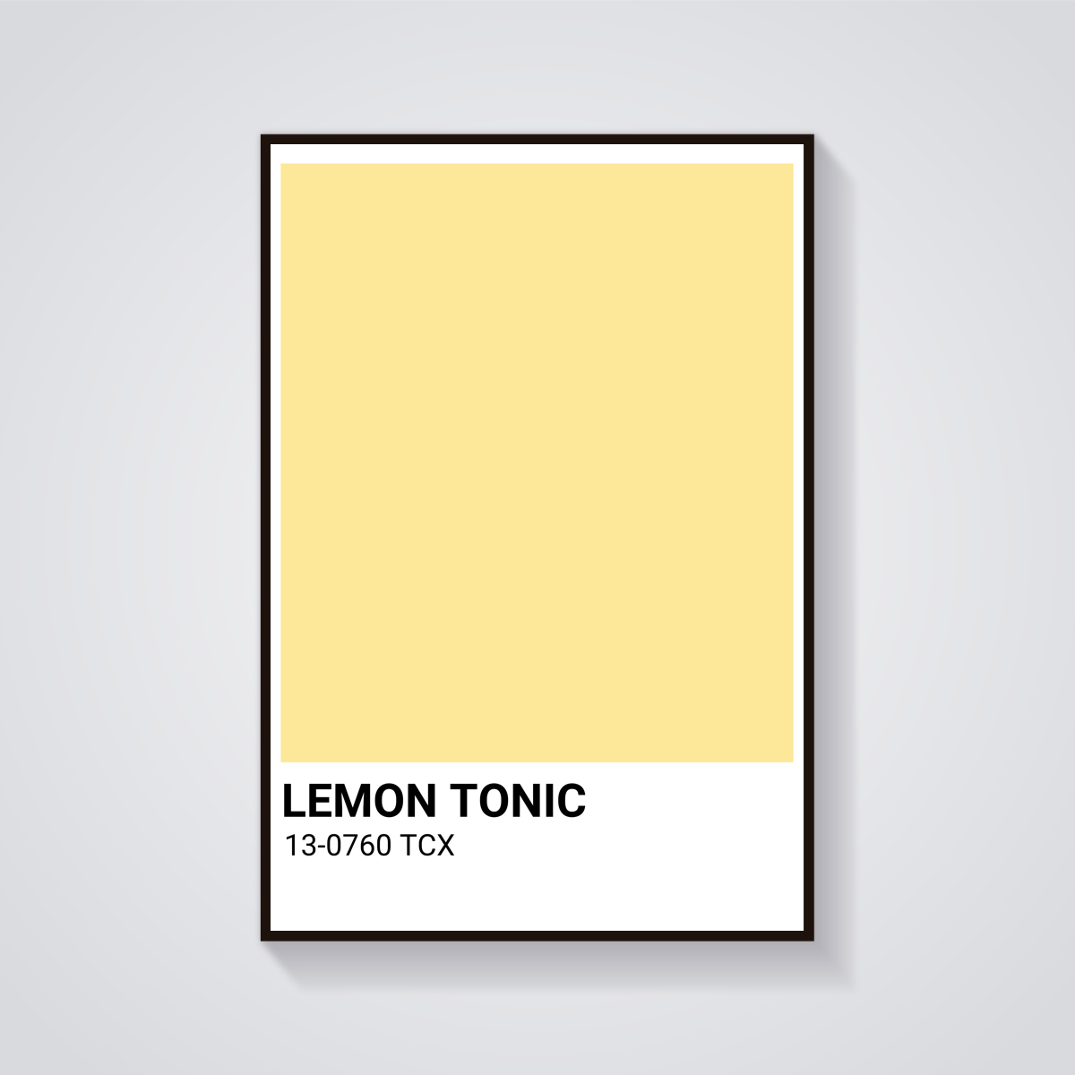 Lemon Tonic Pantone Poster
