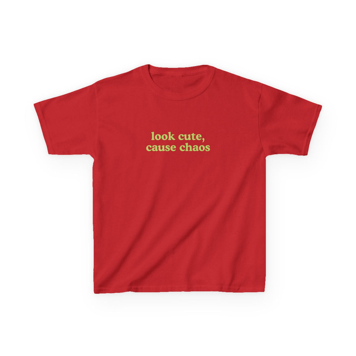 Look Cute Cause Chaos Brat Baby Tee