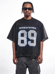 Mesh Short Sleeve Y2K Classic Football Jersey