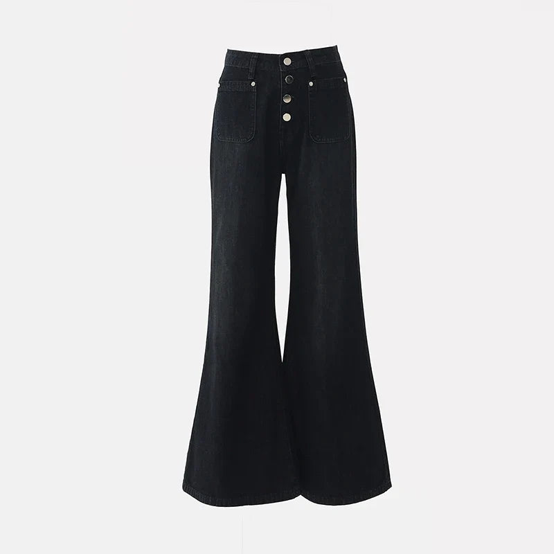 Minimalist Vintage Y2K Denim Flared Jeans