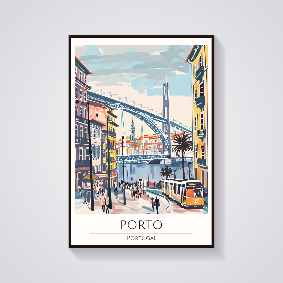 Porto Portugal Tram Poster