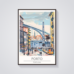 Porto Portugal Tram Poster